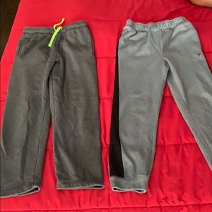 2 Pair boys gray sweatpants size 10-12